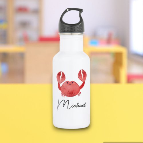 Crabby Adventures Personalized Water Bottle 