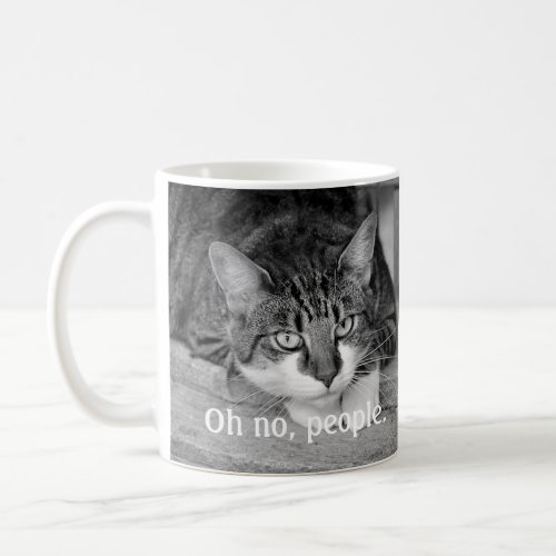 Crabby Cat Oh no people Coffee Mug