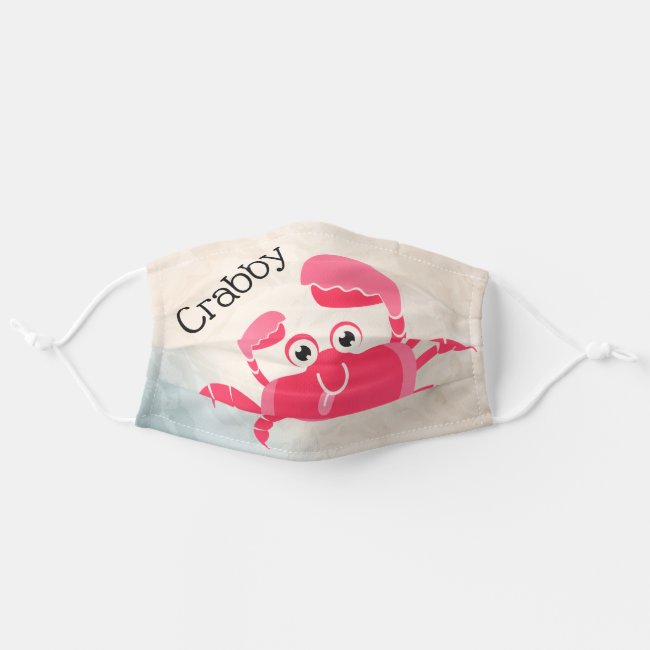 Crabby Crab Design Face Masks