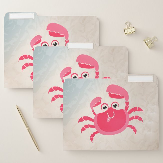 Crabby Crab Design File Folders