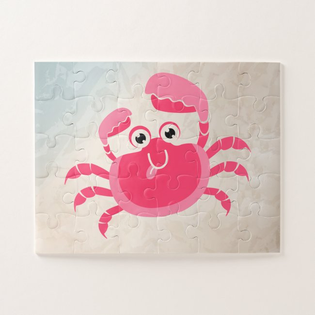 Crabby Crab Design Jigsaw Puzzle
