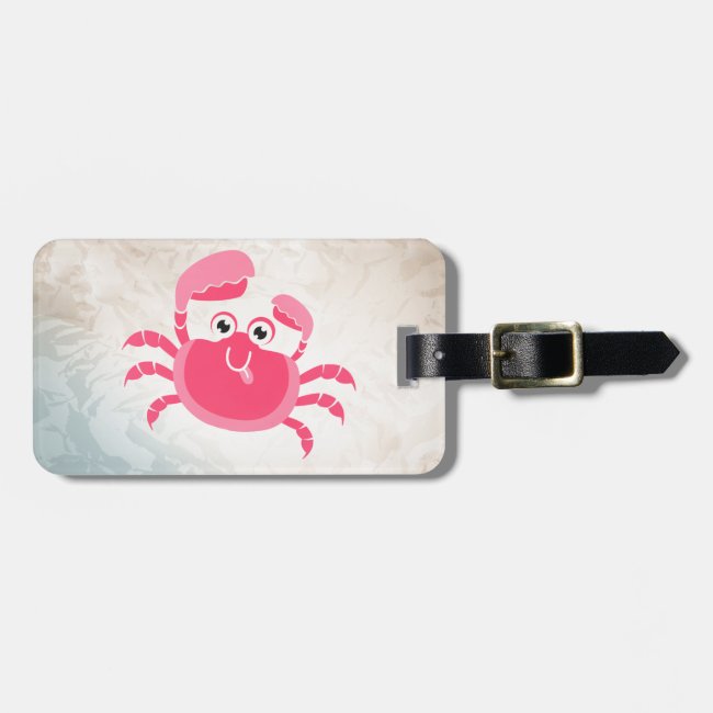 Crabby Crab Design Luggage Tags