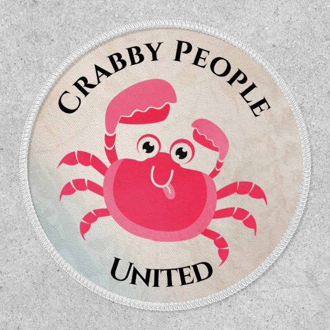 Crabby Crab Design Patch
