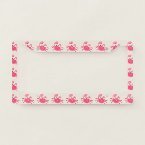 Crabby Crab License Plate Frame