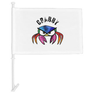 Crabby Crab ocean Car Flag