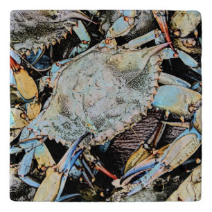 Crabby Crab Stone Trivet