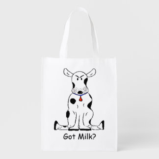 Crabby Funny Cow Shopping Bag