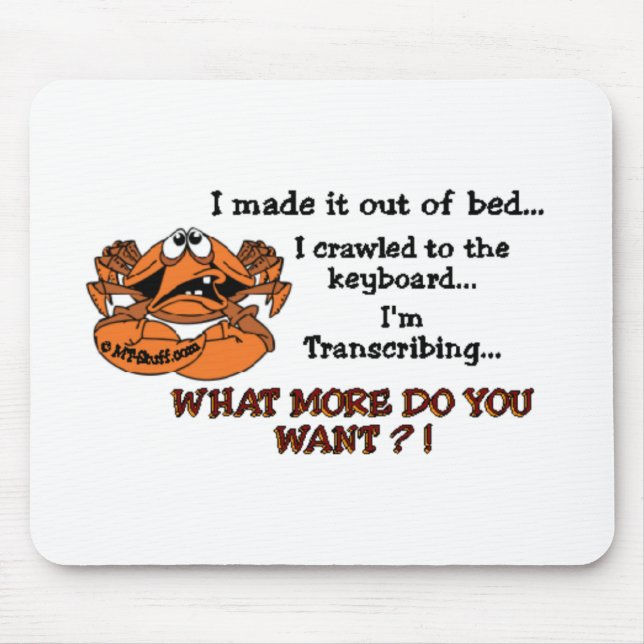Crabby MT Mouse Pad (Front)