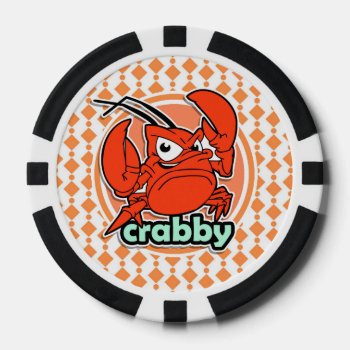 Crabby Poker Chips by doozydoodles at Zazzle