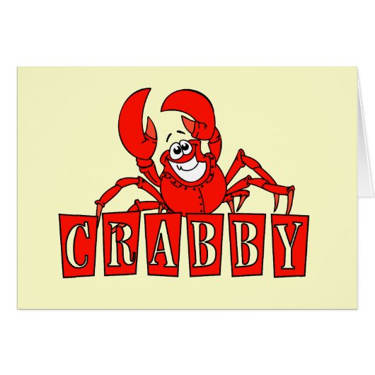 Crabby Tshirts and Gifts Cards (Front Horizontal)