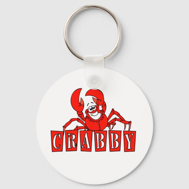 Crabby Tshirts and Gifts Keychain (Front)
