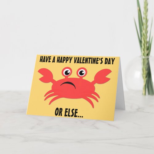 Crabby Valentine Holiday Card