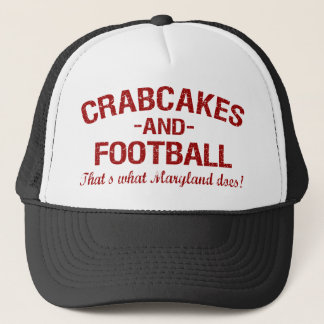 Crabcakes and Football Trucker Hat