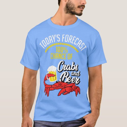 Crabs and Beer Chesapeake Blue Crab  Crabbing Men  T_Shirt