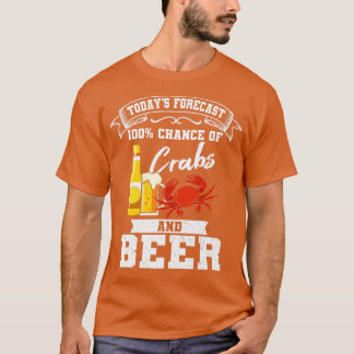 Crabs and Beer Chesapeake Blue Crab Crabbing Men T-Shirt