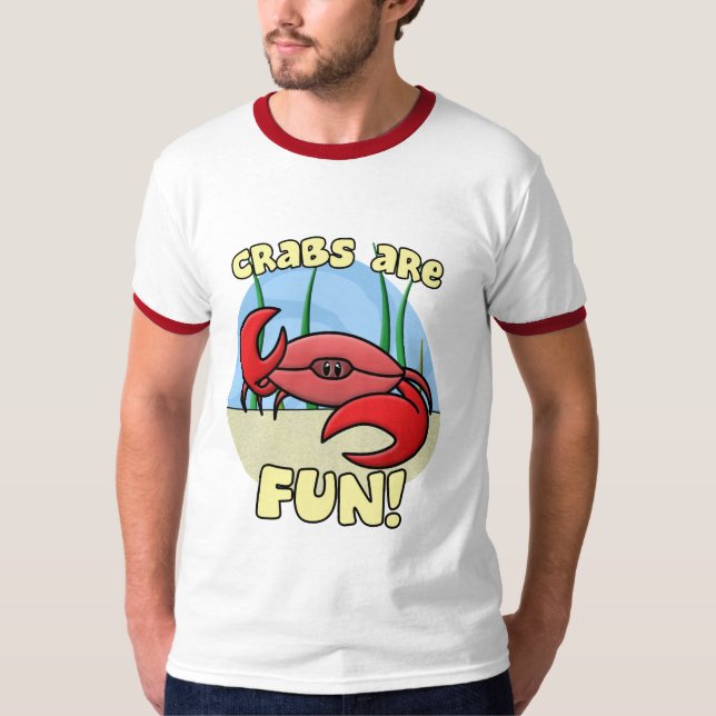 Crabs are Fun Ringer TShirt (Front)