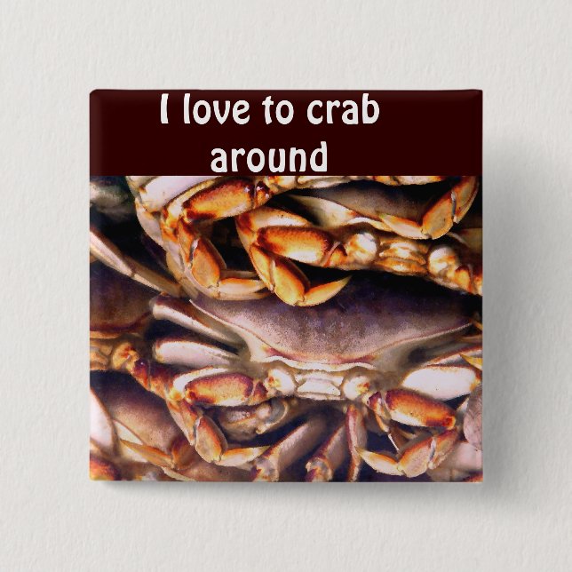 Crabs_Button Pinback Button (Front)