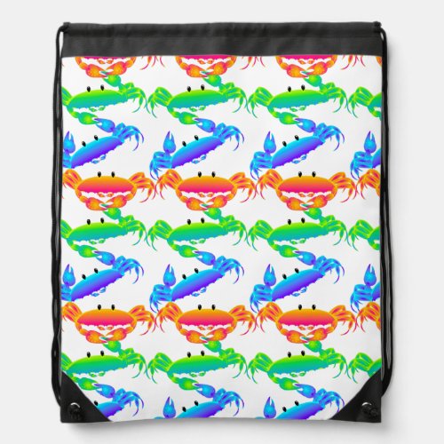 Crabs Hang on Drawstring Bag