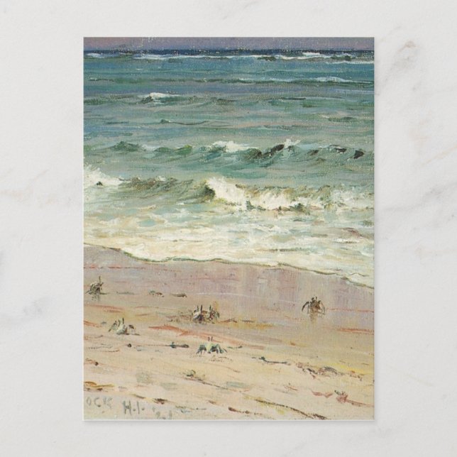 Crabs on the Beach by D. Howard Hitchcock Postcard (Front)