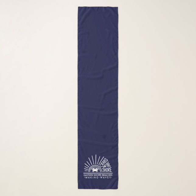 Crabs on the Shore Chiffon Scarf (Front)