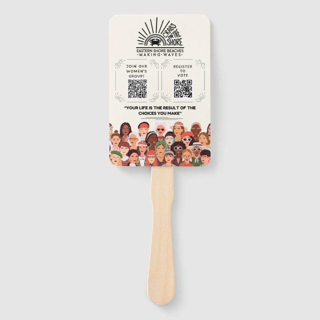 Crabs on the Shore Join and Register Fan (Front)