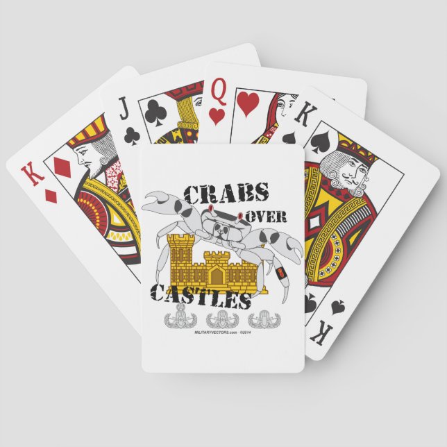Crabs over Castles Poker Cards (Back)