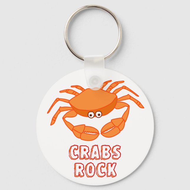 Crabs Rock Keychain (Front)