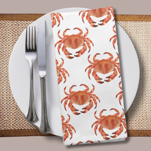 Crabs Seaside Pattern Cloth Napkin