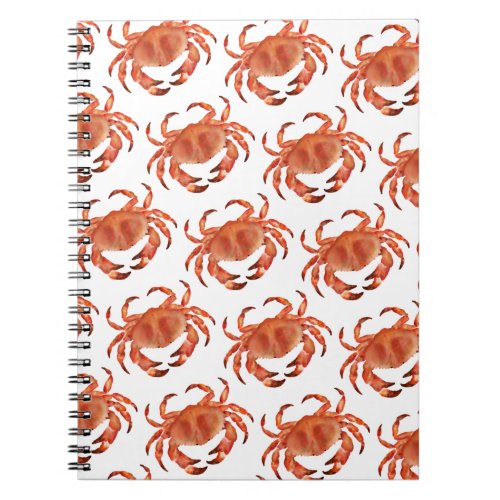 Crabs Seaside Pattern Notebook