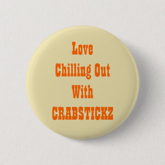 Crabstickz Fan Page Pinback Button