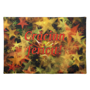 Crăciun fericit! Merry Christmas in Romanian rf Placemat