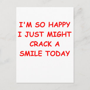 crack a smile postcard