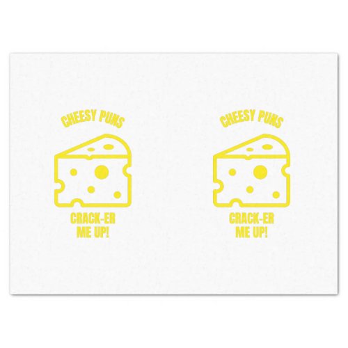 Crack cheesy puns funny cheese pun jokes tissue paper