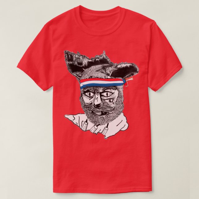 Crack Fox  T-Shirt (Design Front)