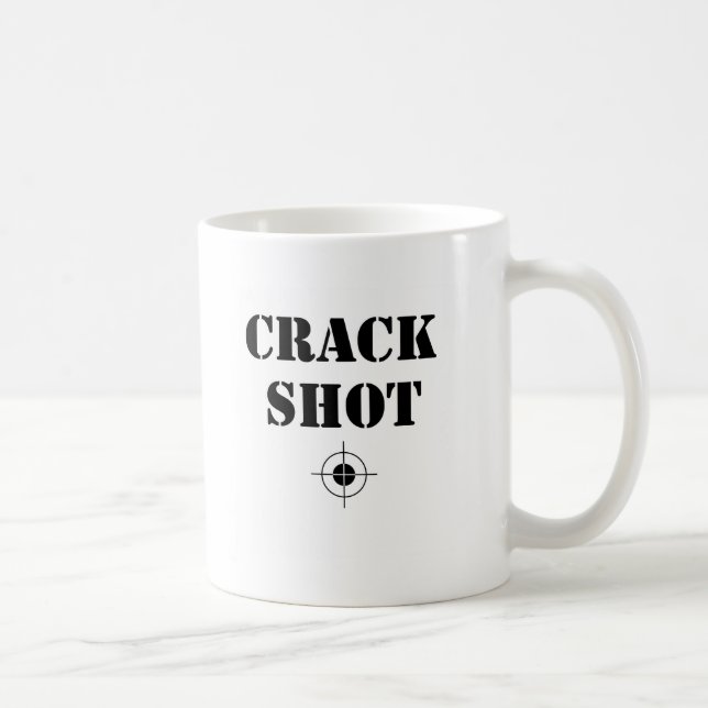 crack shot coffee mug (Right)