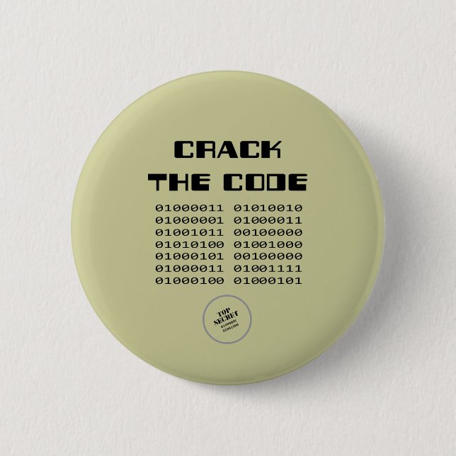 Crack the Code AH2009 Button (Front)