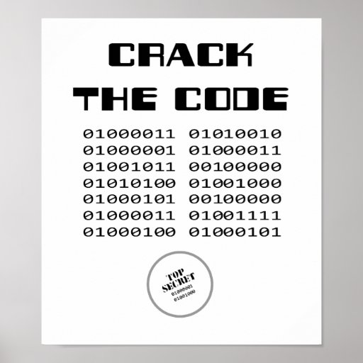 Crack the Code Print | Zazzle