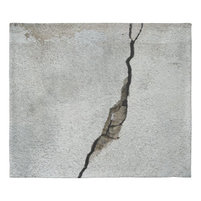 Crack wall concrete texture stone duvet cover (Front)
