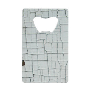 Cracked and Chipped White Paint Credit Card Bottle Opener