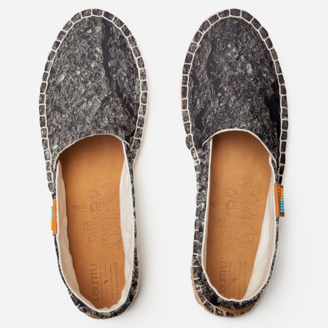 Cracked asphalt road espadrilles (Front)