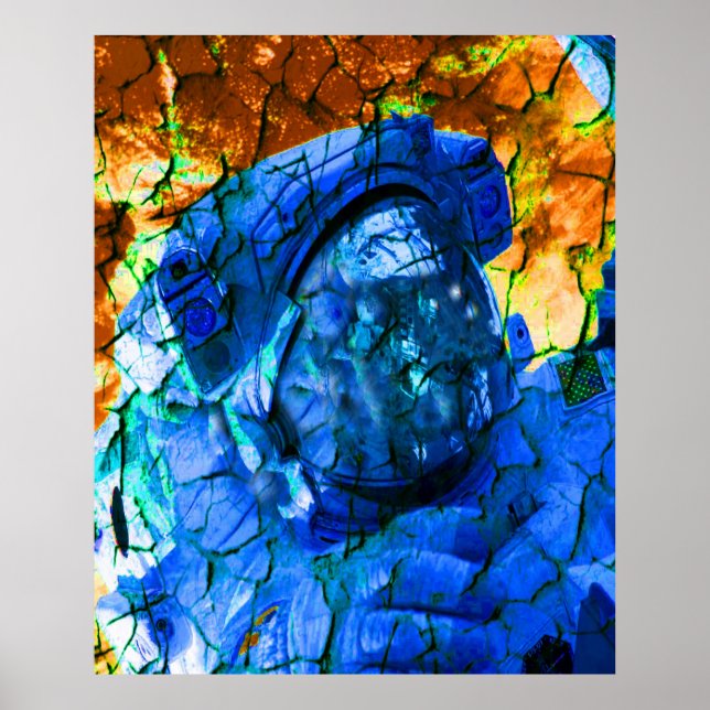 Cracked Astronaut Poster (Front)