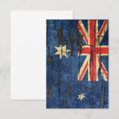 Cracked Australian Flag Peeling Paint Effect (Front/Back)