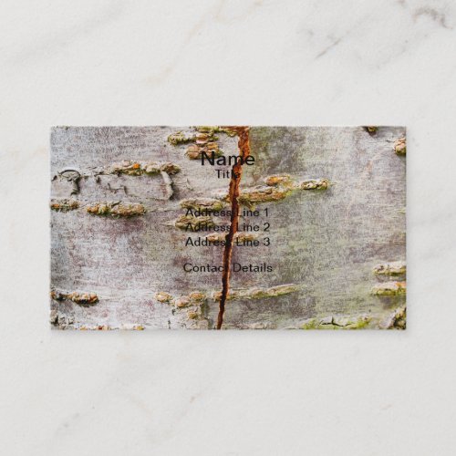 Cracked Birch Bark Business Card