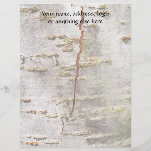 Cracked Birch Bark Letterhead