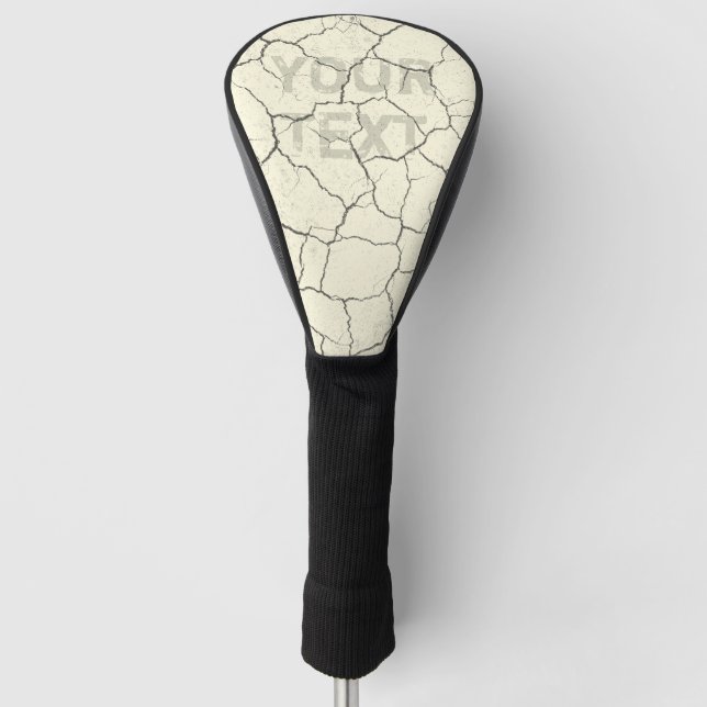 Cracked Bone White Driver Cover Monogram (Front)