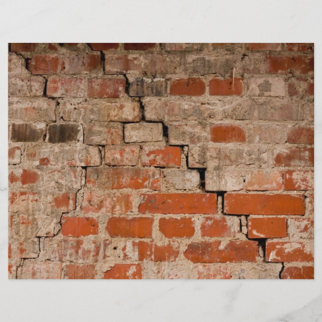 Cracked brick wall flyer (Front)