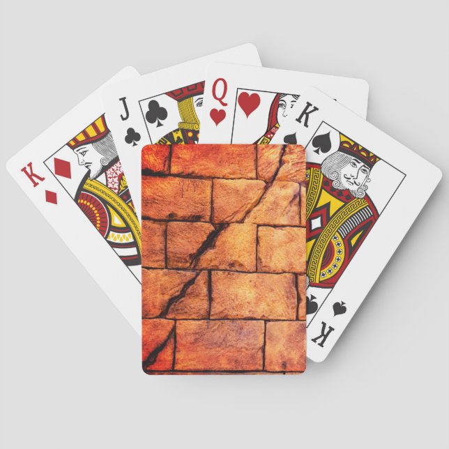 Cracked Brick Wall Poker Cards (Back)