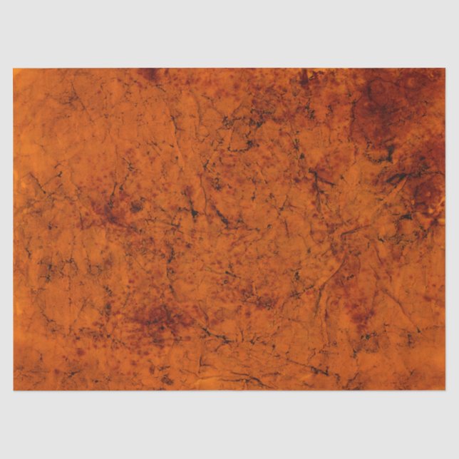 Cracked Burnt Orange Decoupage Background Tissue Paper (Front)