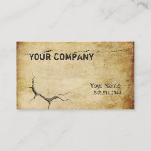 Cracked Business Card
