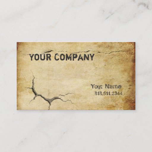 Customizable Cracked Business Card Templates
